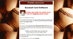 Desktop Screenshot of baseball-card-software.com